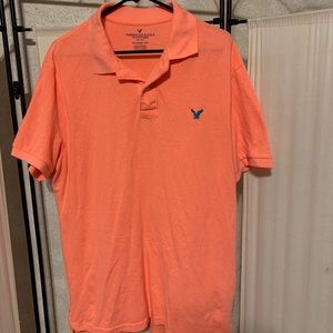 American Eagle Orange Polo Shirt